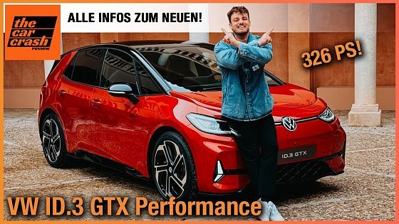 Video: VW ID.3 GTX Performance (2024) Alle Infos zum Facelift mit bis zu 326 PS! Review | Test | Innenraum