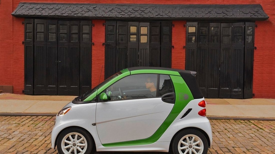 Smart Electric Drive fortwo coupe (2012-2016) side profile, silhouette, doors, wheels, exterior