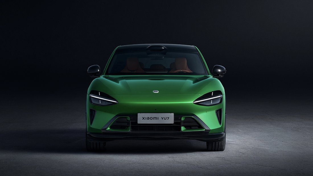 Xiaomi YU7 (2025-...) front fascia photo, grille, headlights, bumper, exterior