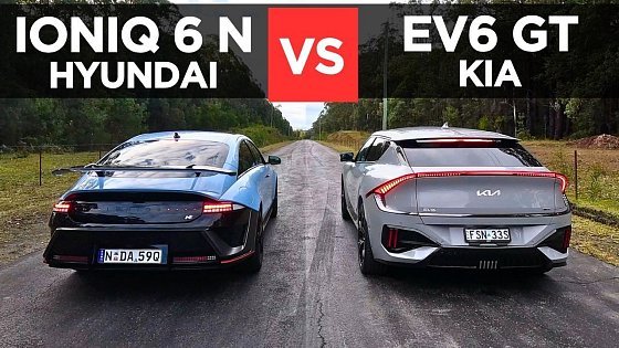Video: Drag Race: 2026 Hyundai IONIQ 6 N vs Kia EV6 GT – 0-100 & comparison