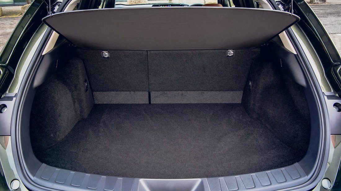 Lexus UX 300e (2023-…) trunk photo, boot, seats up, seats upright, cargo space, cargo volume, cargo capacity, storage