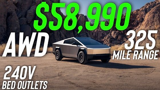 Video: AWD Cybertruck Now $59K! ?