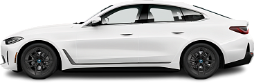 Side view photo of BMW i4 eDrive35 (2022-2024) on transparent background