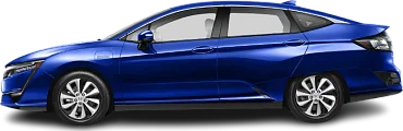 Side view photo of Honda Clarity Electric (2017-2019) on transparent background