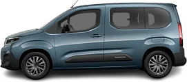 Side view photo of Citroën e-Berlingo M 50 kWh (2024-…) on transparent background