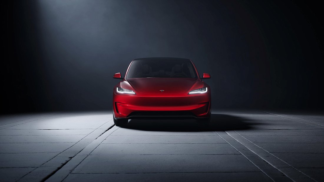 Tesla Model 3 Performance (2024-…) front fascia photo, grille, headlights, bumper, exterior