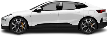 Side view photo of Polestar 4 Long Range Dual Motor (2024-…) on transparent background