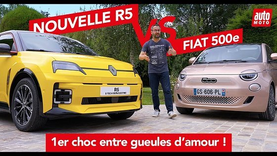 Video: Renault 5 E-Tech Electric vs Fiat 500e : de l'électricité dans l'air entre deux "fashion victim".