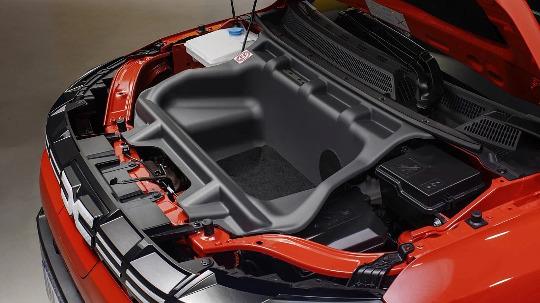 Dacia Spring Electric 45 (2024-…) frunk, front trunk, under hood, storage, cargo, capacity, bonus space
