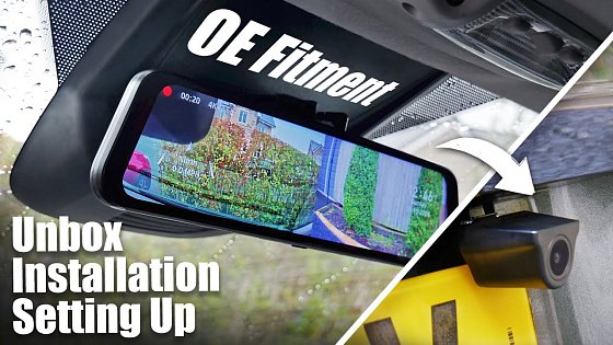 Video: How To Install A Wolfbox G900 Touch Screen Mirror Dashcam on a Ford Transit Custom