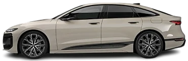 Side view photo of Audi A6 Sportback e-tron Performance (2024-…) on transparent background