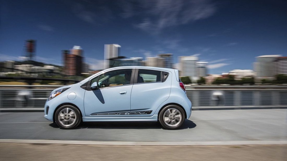Chevrolet Spark EV 21 kWh (2013-2014) side profile, silhouette, doors, wheels, exterior