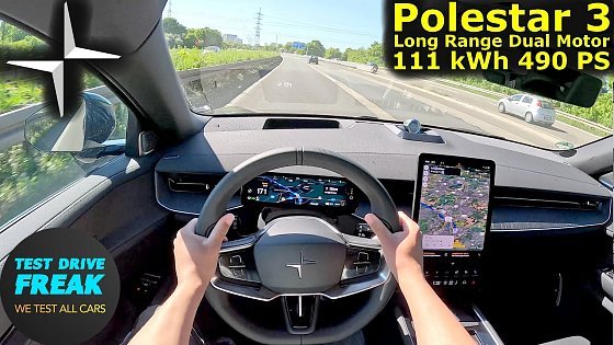 Video: 2025 Polestar 3 Long Range Dual Motor 490 PS ⚡ High-Speed POV Drive | Autobahn No Speed Limit