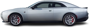 Side view photo of Dodge Charger Daytona 2DR R/T (2024-...) on transparent background
