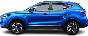 Side view photo of MG ZS EV Standard Range (2021-…) on transparent background