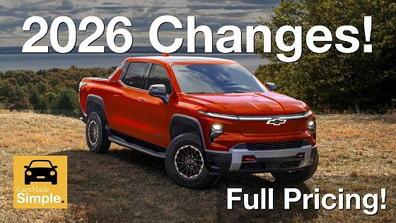 Video: 2026 Chevy Silverado EV Full Change List and Pricing | No More RST, New Trail Boss!