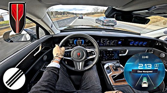 Video: 2025 Hongqi E-HS9 *Made in China* Top Speed Drive on German Autobahn?