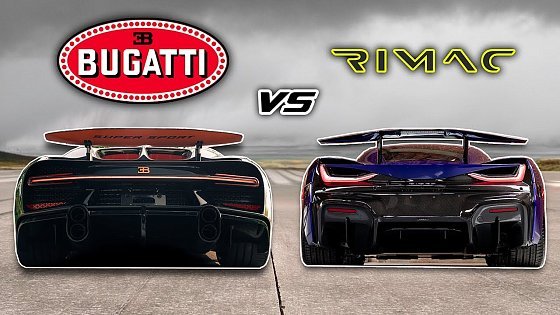 Video: Bugatti Chiron SS vs Rimac Nevera: TOP SPEED Drag Race (250+ MPH)