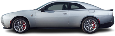 Side view photo of Dodge Charger Daytona 2DR Scat Pack (2024-...) on transparent background