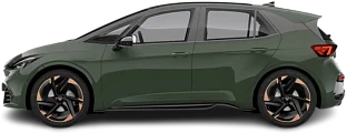 Side view photo of Cupra Born 58 kWh (2021-2024) on transparent background