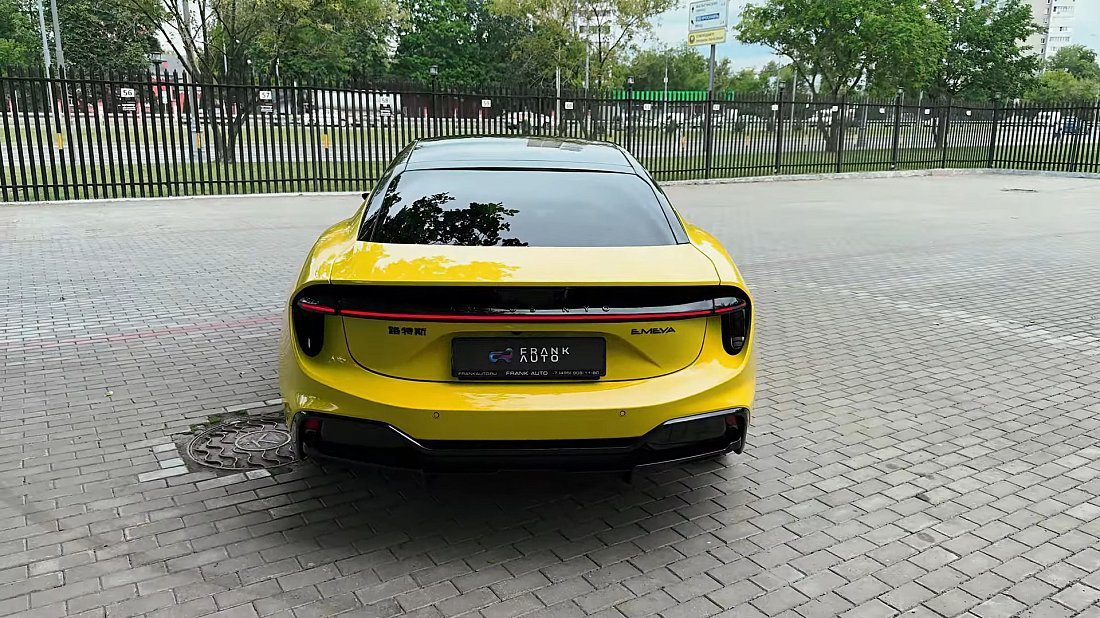 Lotus Emeya 600 (2024-...) rear view, taillights, trunk, spoiler, badge, bumper, exterior