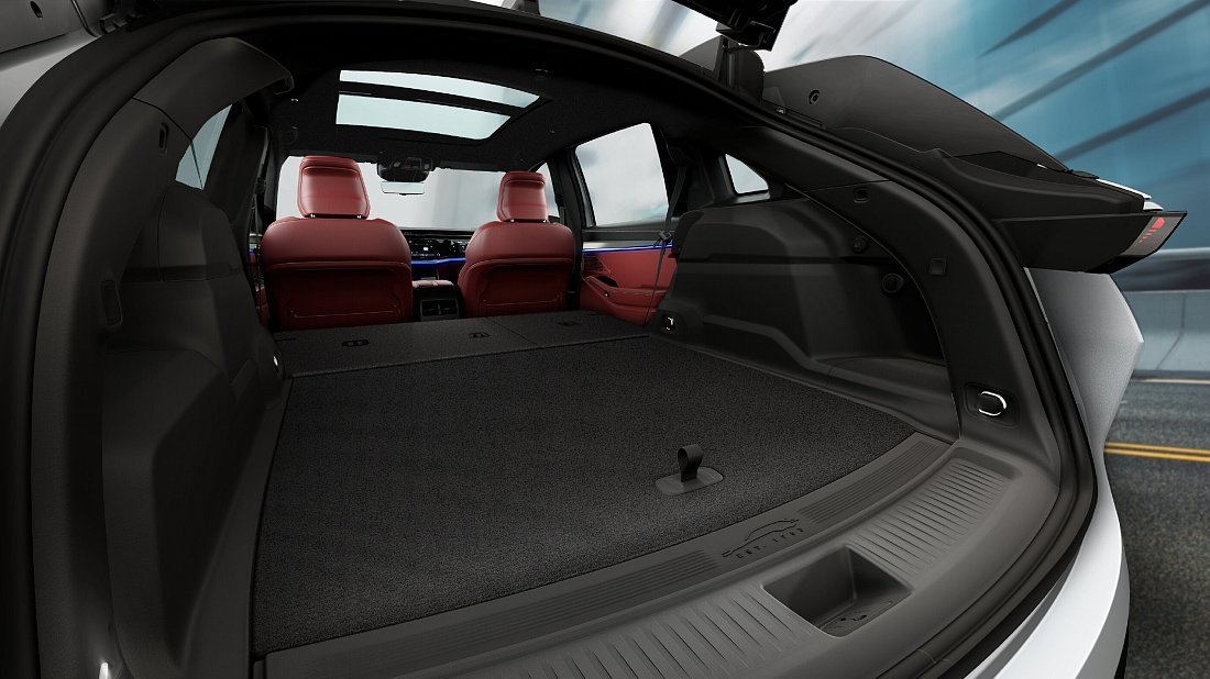 Jeep Wagoneer S (2024-…) trunk, boot, expanded, folded seats, maximum volume, max cargo, max capacity, max storage