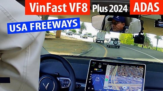 Video: VinFast VF8 Plus 2024 California commute #adas #supernamn