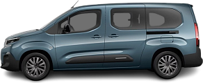 Side view photo of Citroën e-Berlingo XL 50 kWh (2024-…) on transparent background