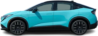 Side view photo of Nissan Leaf 75 kWh (2025-…) on transparent background