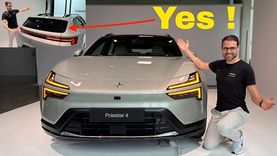 Video: The Polestar 4 is suddenly a SUV with a rear window! Polestar 4 SUV first REVIEW