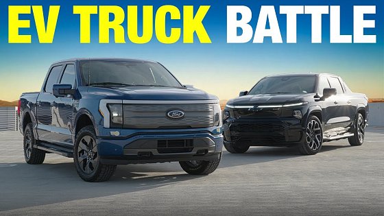 Video: Chevy Silverado EV vs. Ford F-150 Lightning: Big, All-American and Fully Electric Trucks
