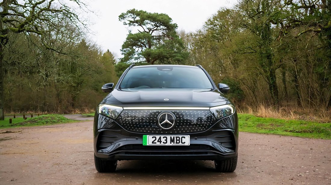 Mercedes EQA 300 4MATIC (2023-…) front fascia, grille, headlights, bumper, exterior