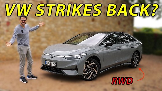 Video: VW ID7 driving REVIEW - Model 3 competitor with more space than Model S ?