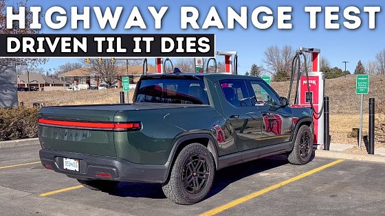 Video: The 2025 Rivian R1T Tri-motor Max Pack Does Its Best With All Terrain Tires! 70-MPH Range Test