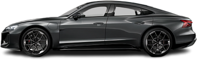 Side view photo of Audi e-tron GT RS (2024-…) on transparent background