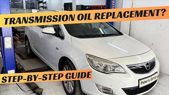 Video: Opel Astra J 1.7 CDTI Manual Transmission Oil replacement