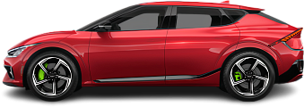 Side view photo of Kia EV6 GT (2022-2024) on transparent background