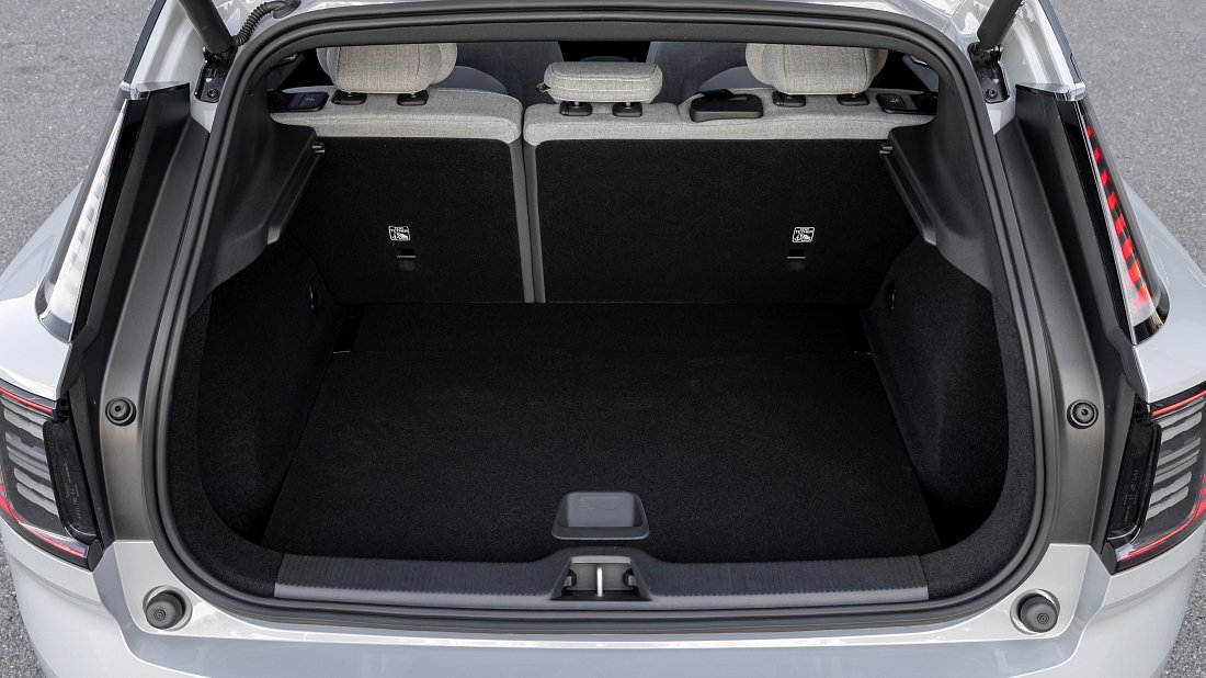 Volvo EX30 Twin Motor Performance (2023-…) trunk, boot, seats up, seats upright, cargo space, cargo volume, cargo capacity, storage