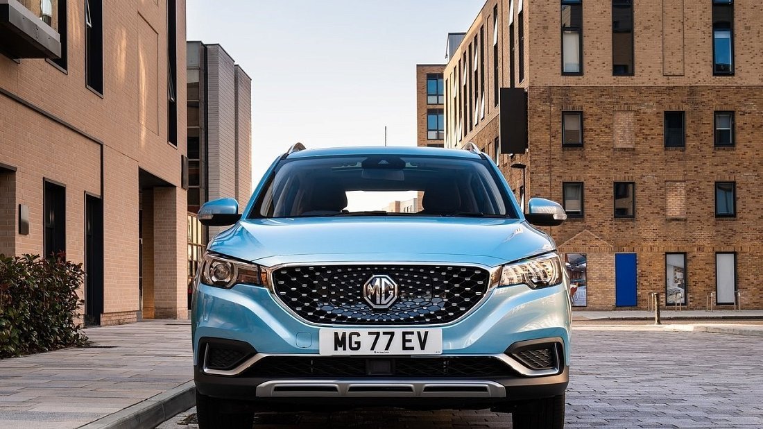 MG ZS EV Gen 1 (2019-2021) front fascia photo, grille, headlights, bumper, exterior