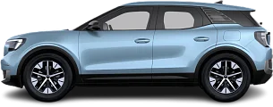 Side view photo of Ford Explorer EV Extended Range RWD (2024-…) on transparent background
