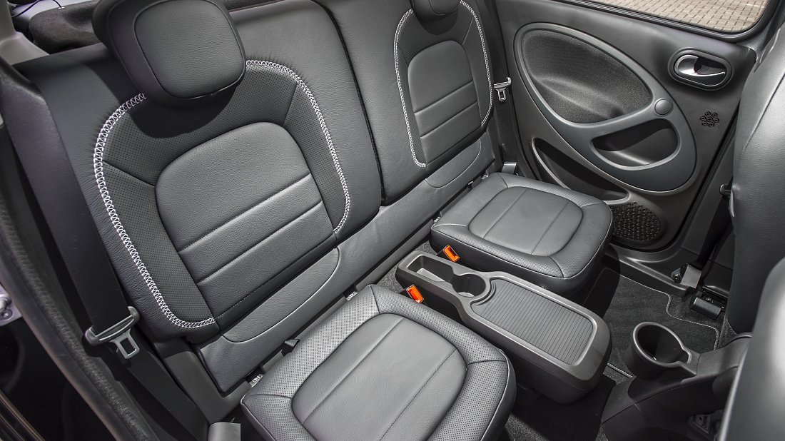 Smart EQ forfour (2020-2022) rear seats, back seats, passenger seats, legroom, headroom, interior