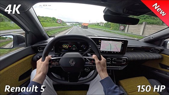 Video: Renault 5 2025 POV Test drive (E-Tech 150 HP, 52 KWh) City - Highway