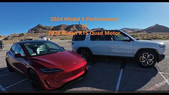 Video: Model 3 Performance Vs Rivian Quad Motor- Record?