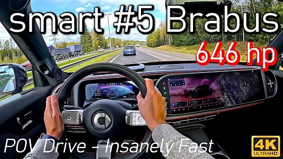 Video: (646 hp) smart #5 Brabus POV Drive - Insanely fast