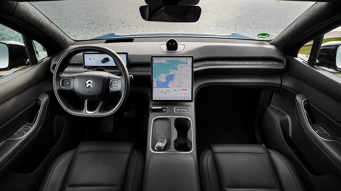 NIO EL6 Standard Range (2023-…) interior, front seat, driver seat, dashboard, steering wheel, infotainment, cockpit