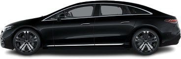 Side view photo of Mercedes EQS 450+ (2024-…) on transparent background