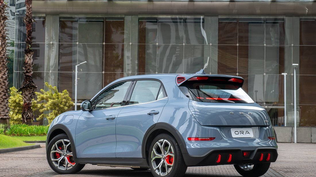 GWM ORA 03 GT (2023-…) rear quarter photo, three-quarter view, diagonal, exterior