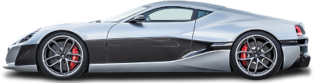 Side view photo of Rimac Concept One (2013-2016) on transparent background