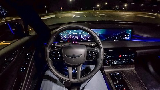 Video: 2026 Genesis G80 3.5T Prestige Black - POV Night Drive (Binaural Audio)