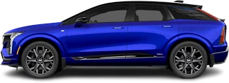 Side view photo of Cadillac Optiq V (2025-…) on transparent background